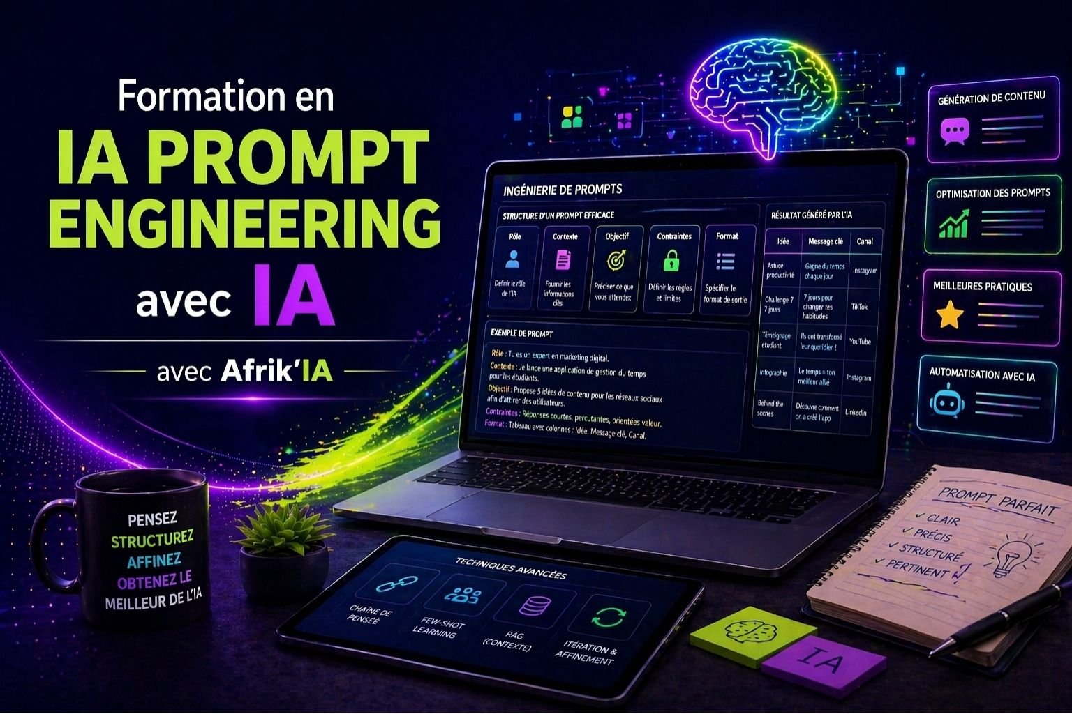 Formation IA Prompt Engineering par AfrikIA